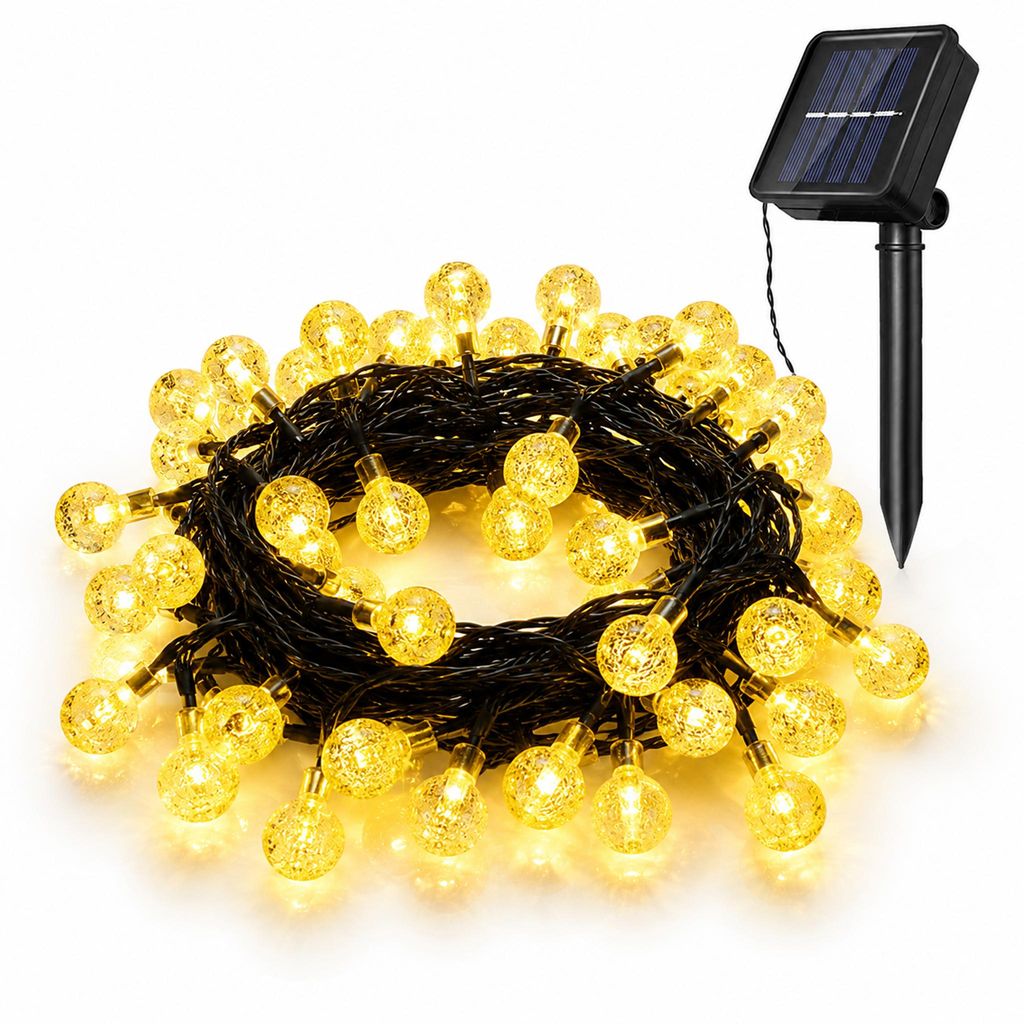 Solar Lichterkette Outdoor 9.5m 50 LEDs, Kristallkugeln, 8 Produktbild 