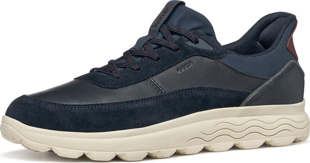 Geox U Spherica Plus A Herren Sneaker Slip-On Schuhe U56MPA 08522 CF44K blau, Schuhgröße:42 EU