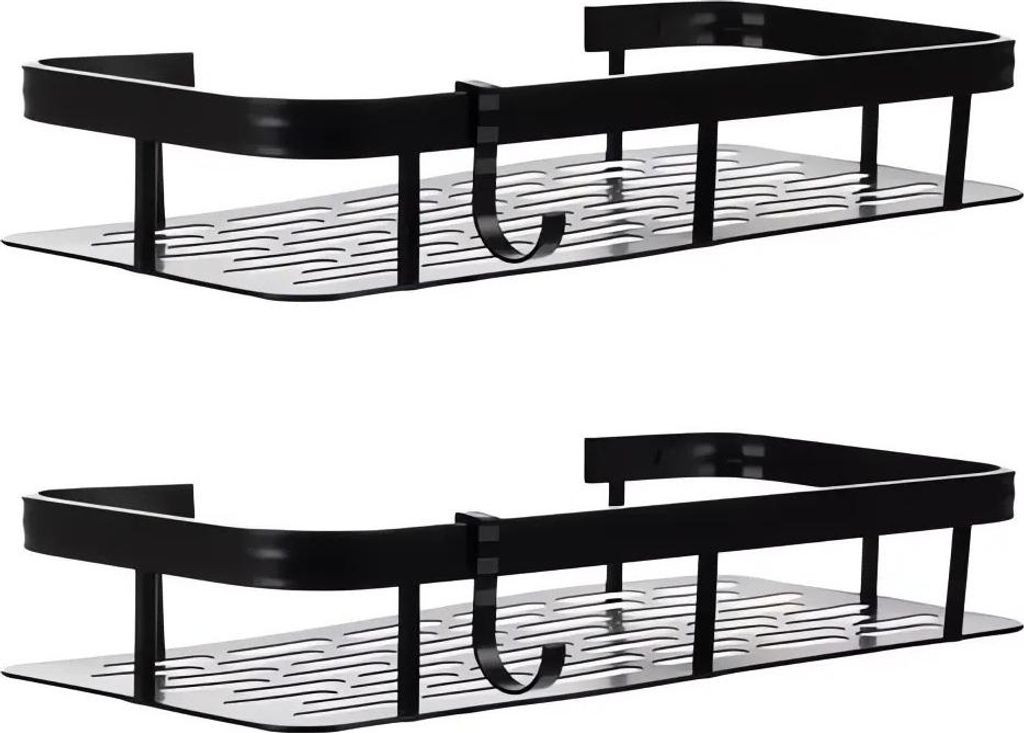 Ruhhy 23170 Nástěnná koupelnová polička 30 x 13 cm, 2 ks Obrázek produktu 