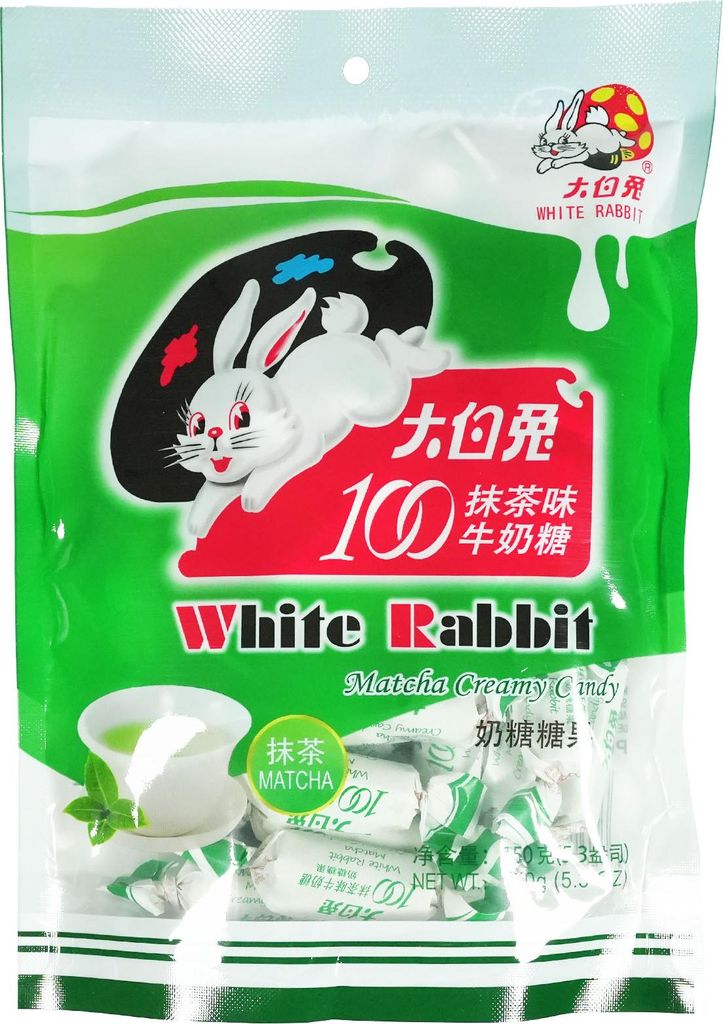 White Rabbit Creamy Candy gusto matcha 150 g Immagine del prodotto 