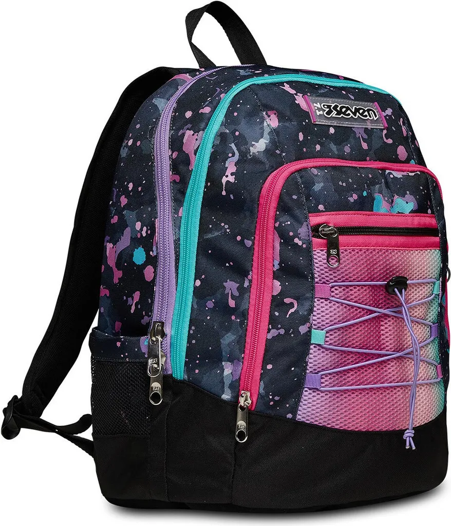 Sac à dos Seven Multicolore en Polyester avec bretelles confort - 3