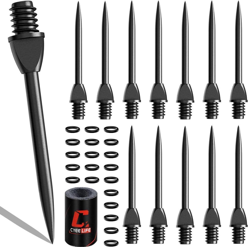 CyeeLife Steel Dartpfeile Spitzen 12 Stück Umrüstungsset Produktbild 
