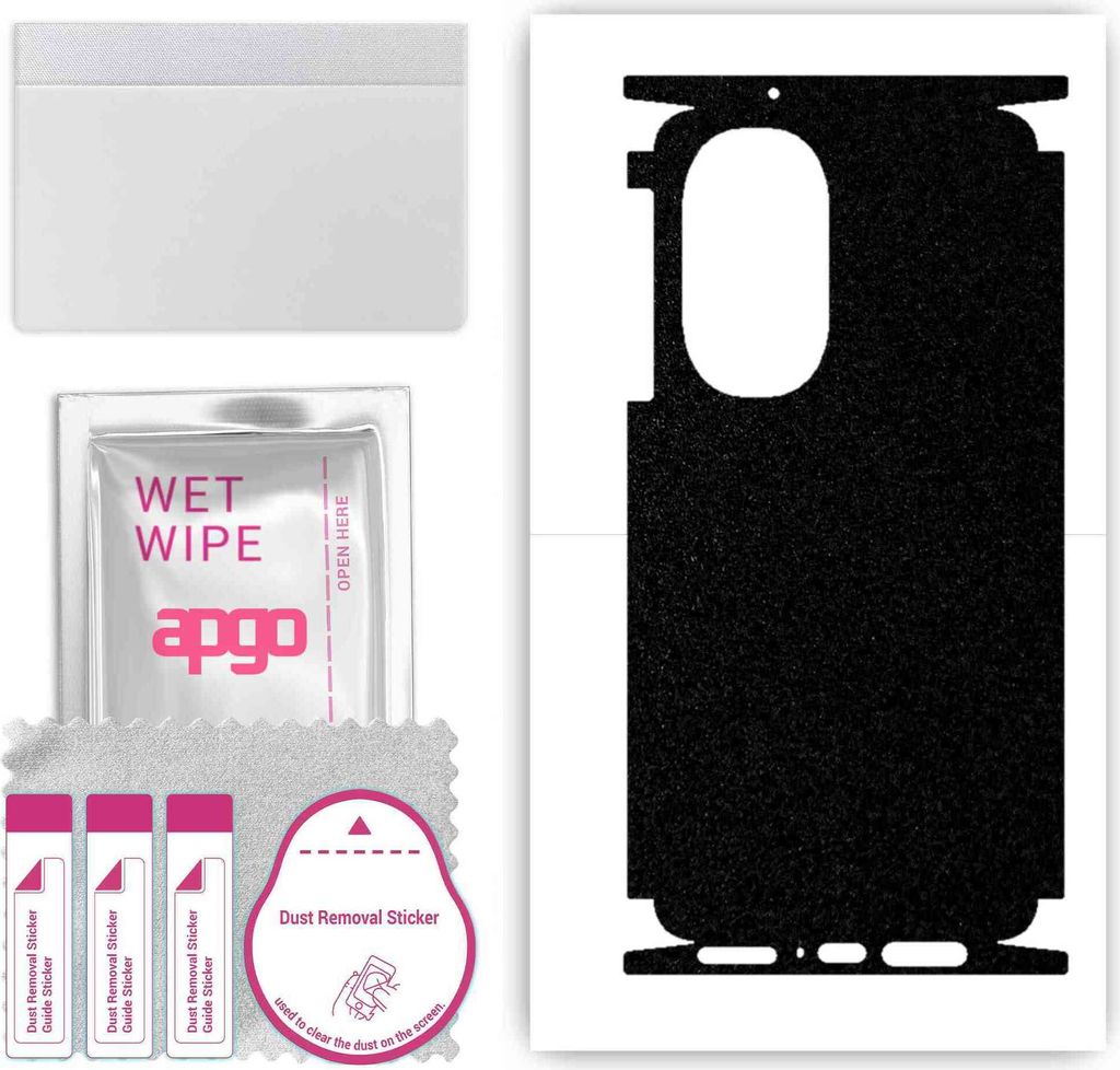 apgo Rückseite + Seiten Schutzfolie, Skin, kompatibel mit Motorola Edge 30 Pro, Hinten Displayschutzfolie aus Vinylfolie, kratzfest, einfache Mont...