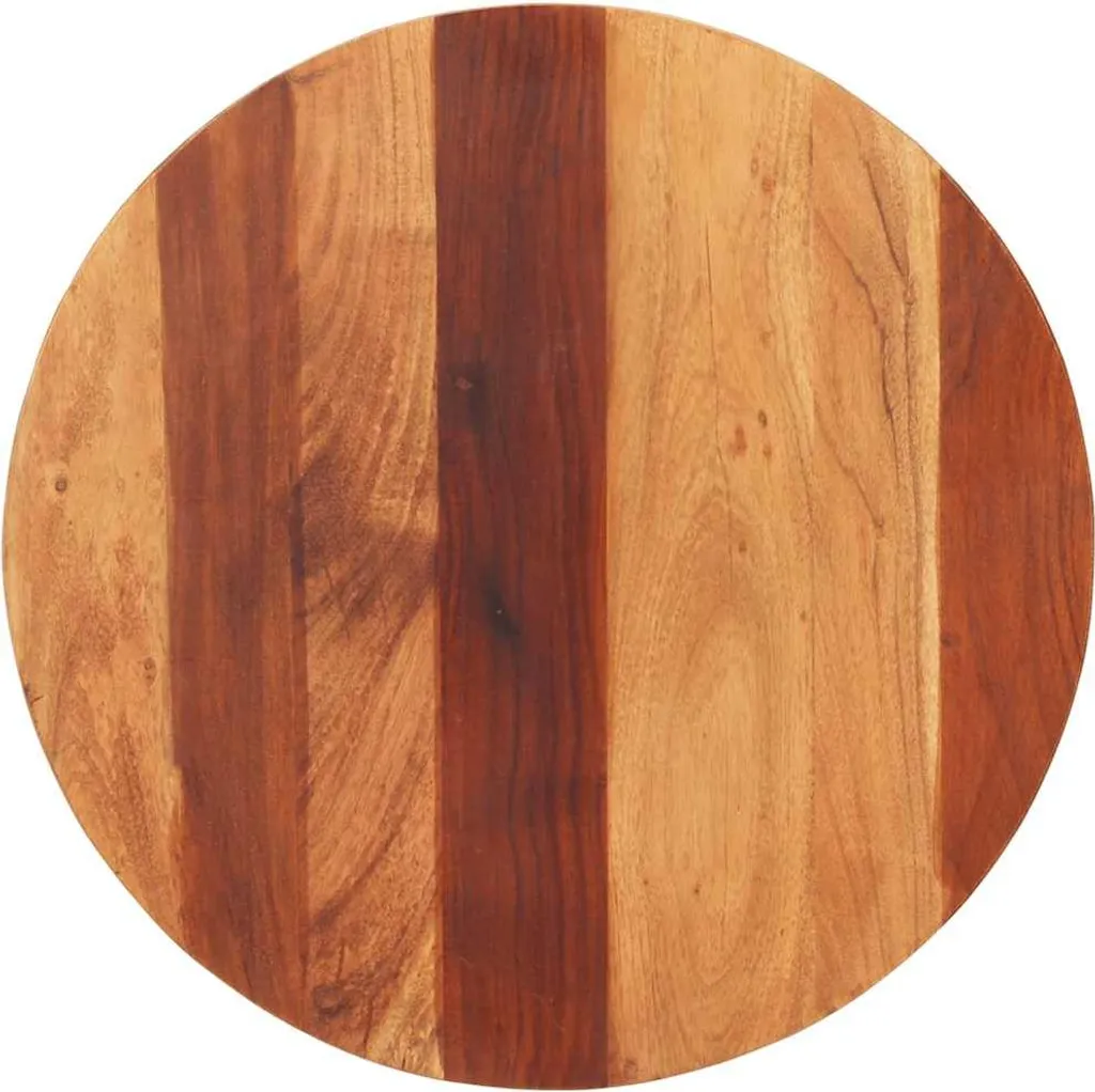 Plateau de Table en Bois de Rose Massif Durable 60 cm, Épaisseur Renforcée 27mm
