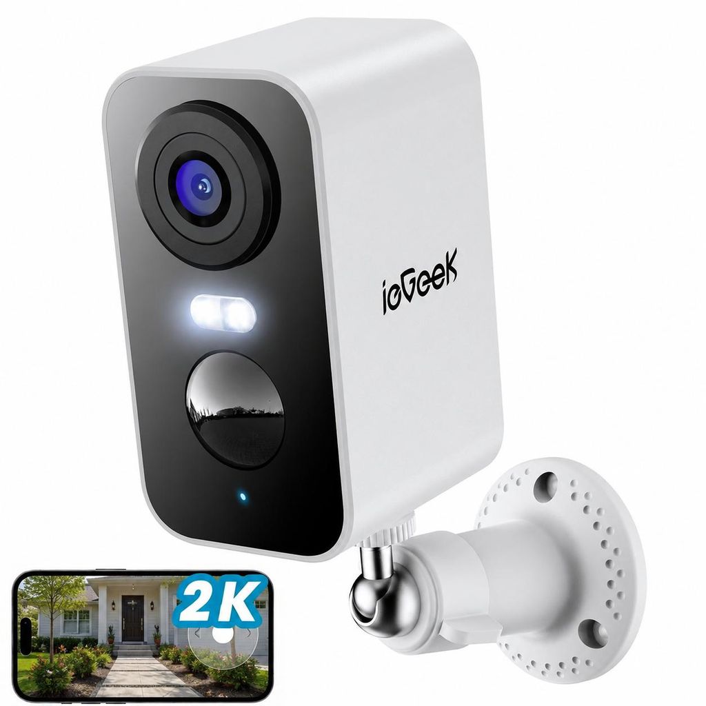 2K bewakingscamera voor buiten, met batterij, IP-camera, Productafbeelding 