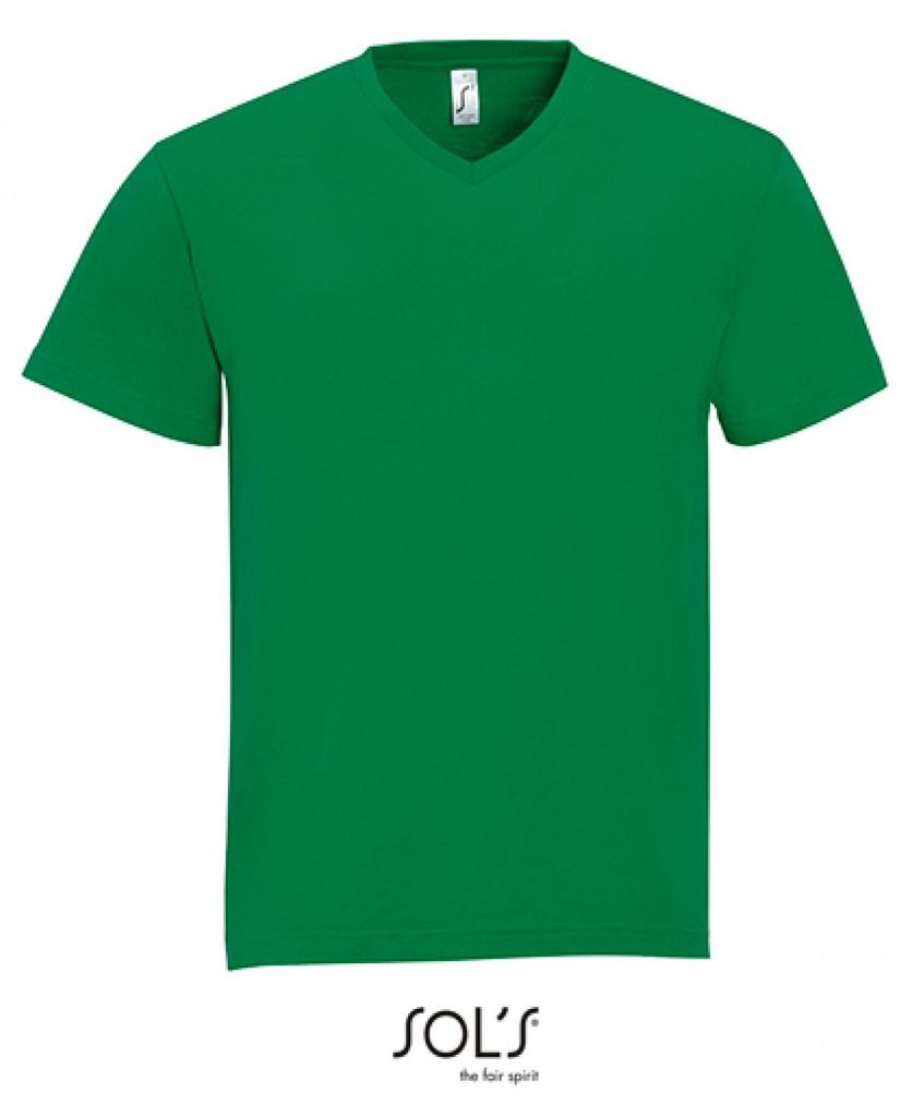 SOLs 11150 | V-Neck Herren Kurzarm T-Shirt Victory - Farbe: Kelly Green - Größe: XXL