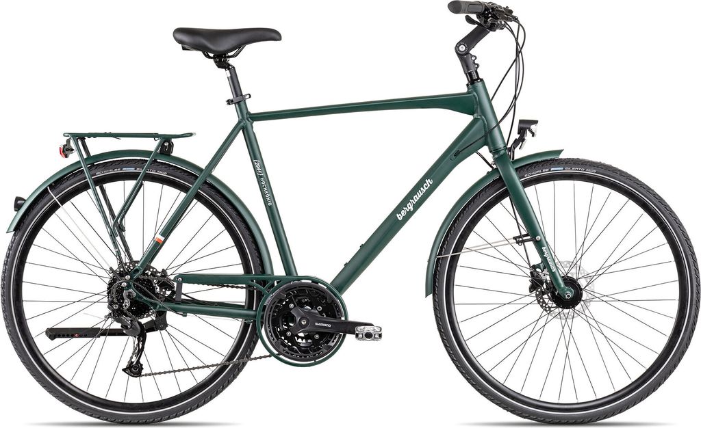 Bergrausch Hochkönig Herrenfahrrad Trekking moosgrün 56 Produktbild 