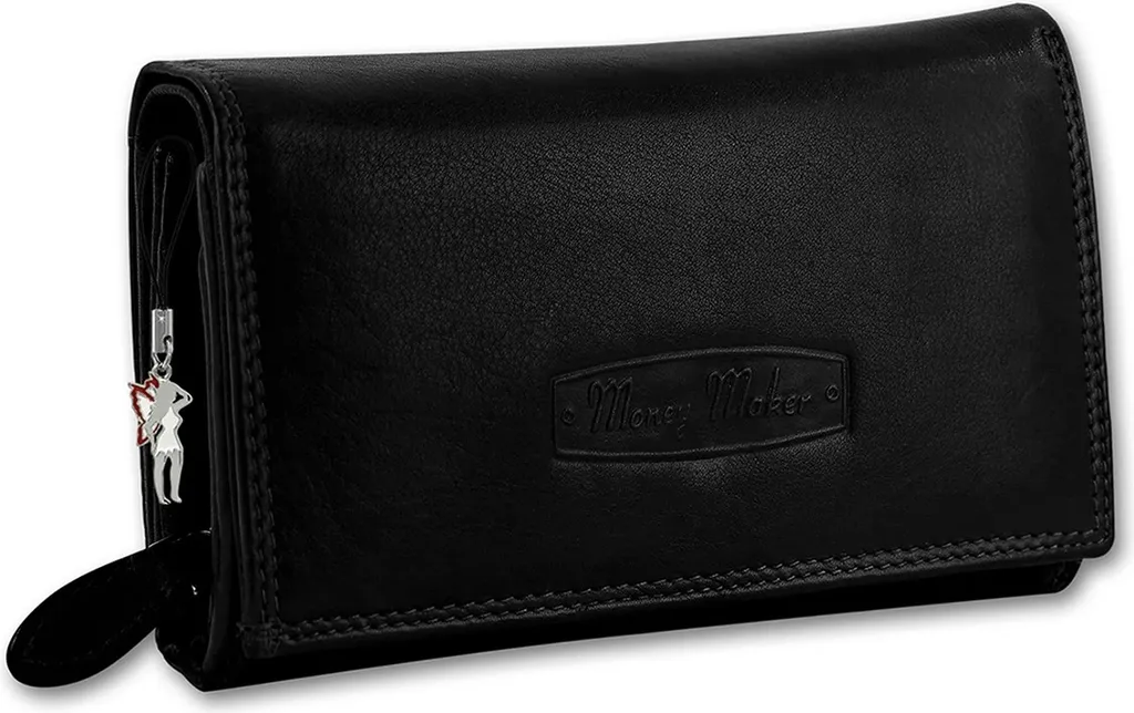 Money Maker Portafoglio Cameriere Pelle Nera RFID Blocker D2OPJ704S