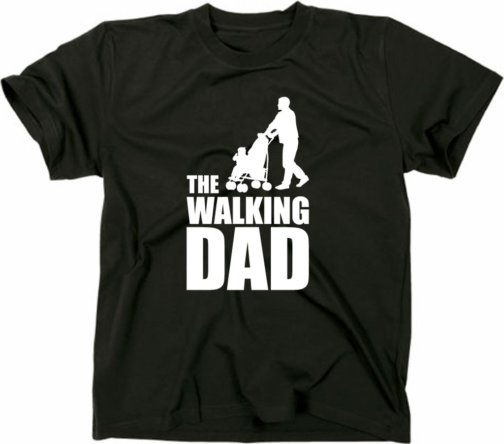 Styletex23 T-Shirt The Walking Dad Fun, schwarz, S