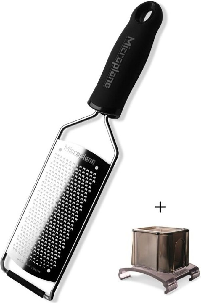 Microplane Gourmet Küchenreiben-Set feine Reibe + Fingerschutz