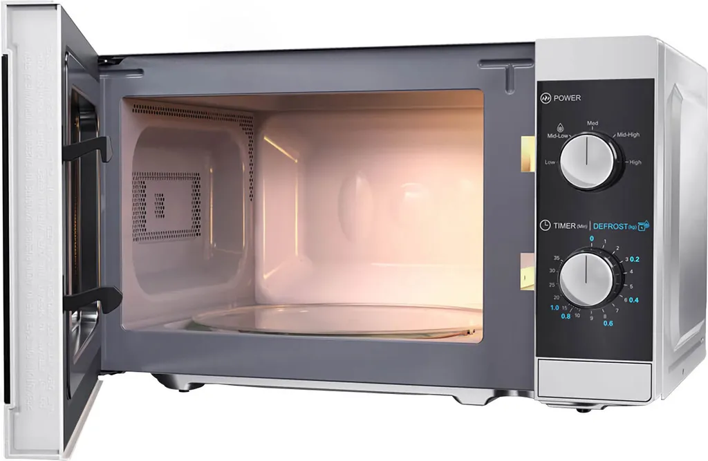Micro-ondes Sharp 800W avec 5 Niveaux de Puissance et Plateau 25cm