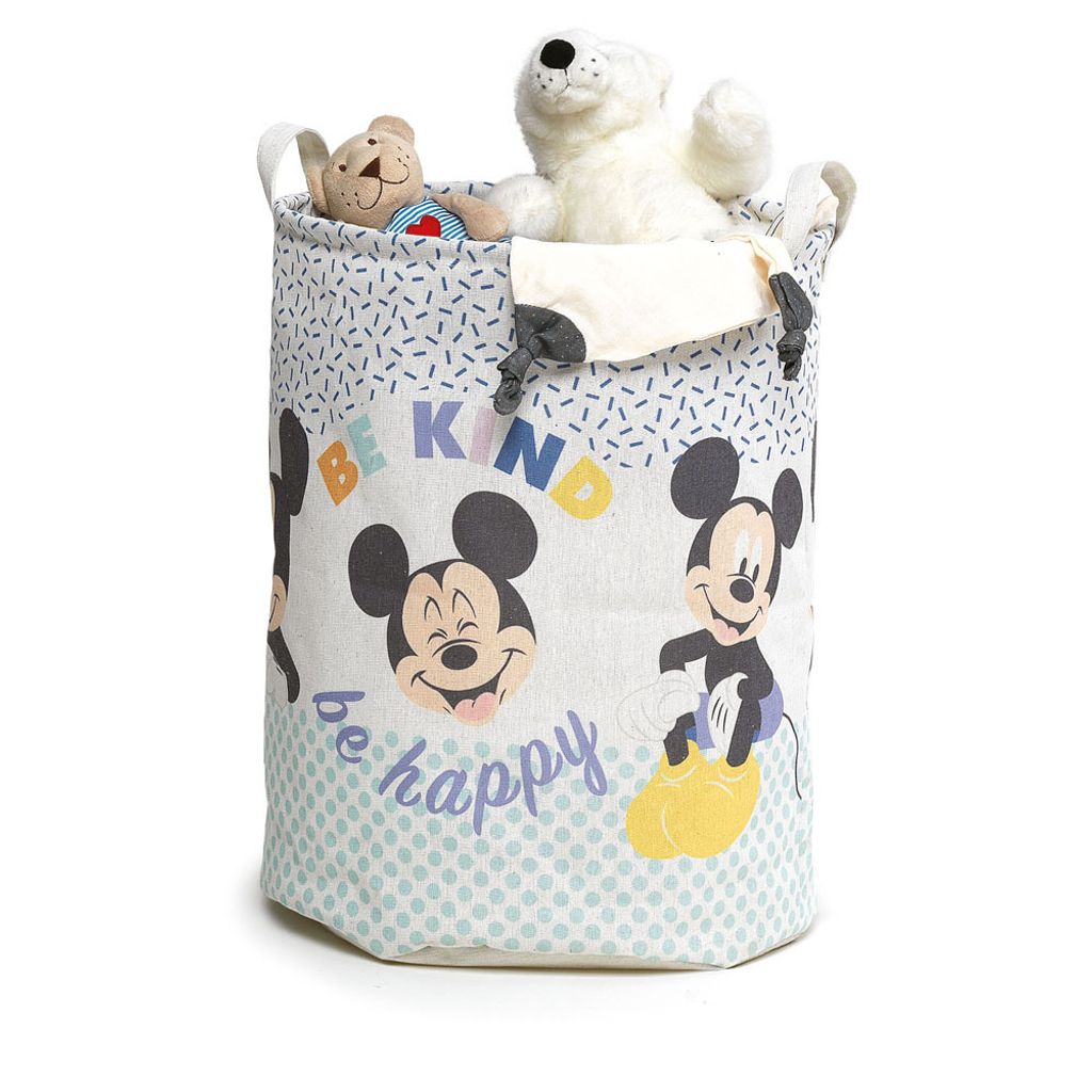 Domopak Kinder-Textilspielzeugkorb oval, DISNEY MICKEY Produktbild 