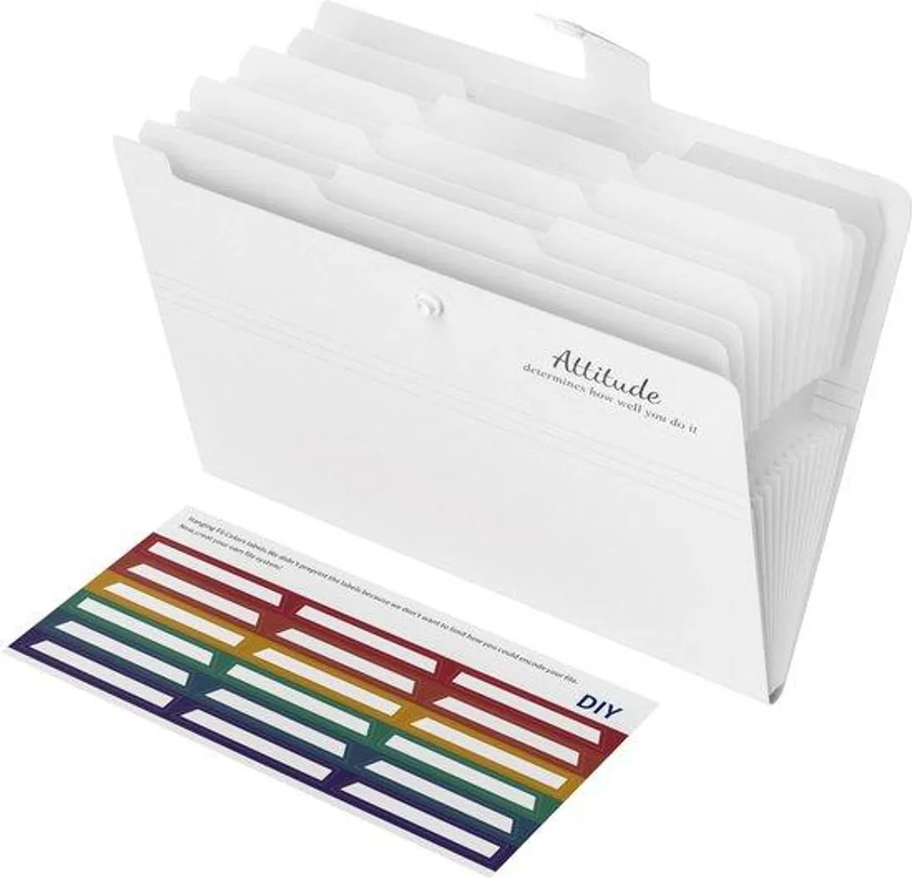 Porte-documents A4 blanc 12 poches : fini le désordre de vos papiers