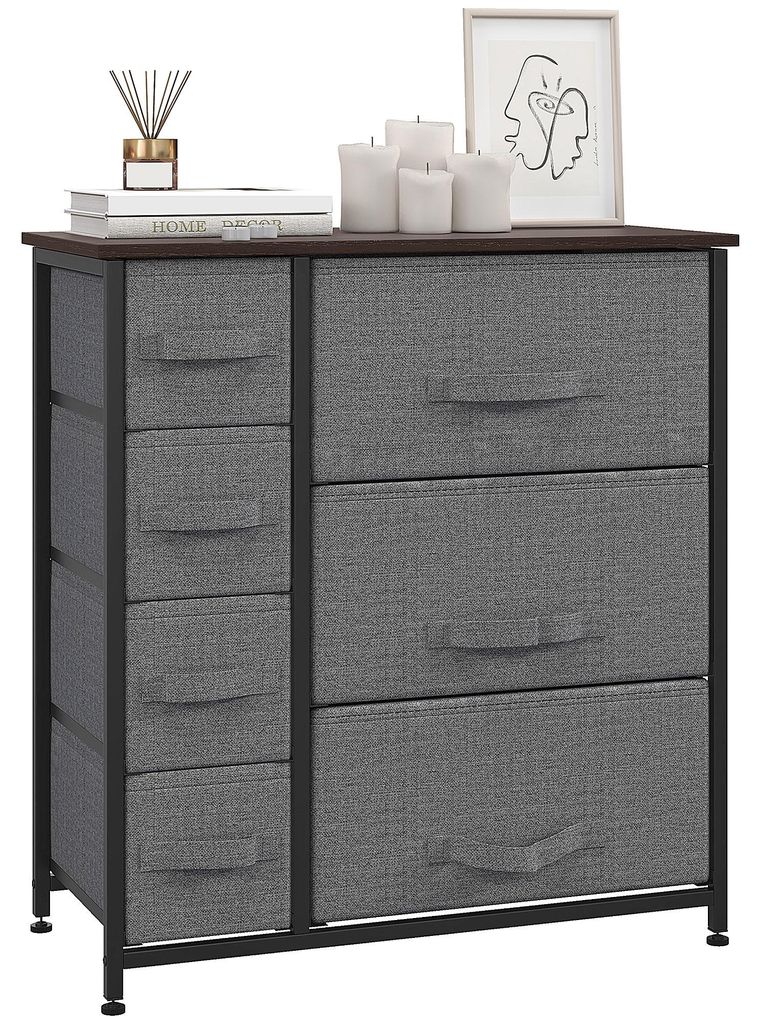 HOMCOM Schubladenschrank 7 faltbare Stoffschublade Produktbild 
