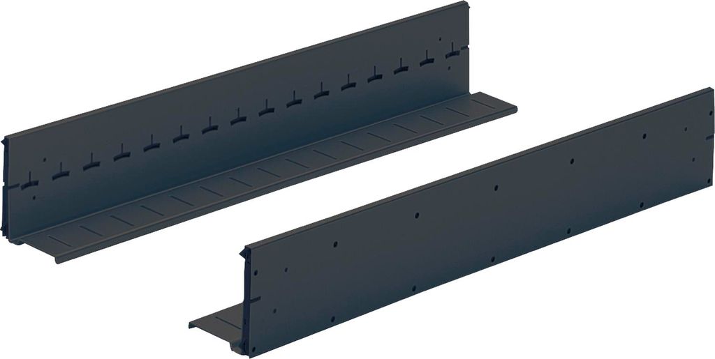 HETTICH SYSTEMA TOP 2000 Karteibahn, Schranktiefe 600,Stahl pulverbeschichtet schwarz