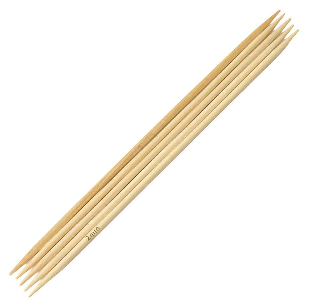 Bambus Nadelspiel Strumpfstricknadeln Gr.2