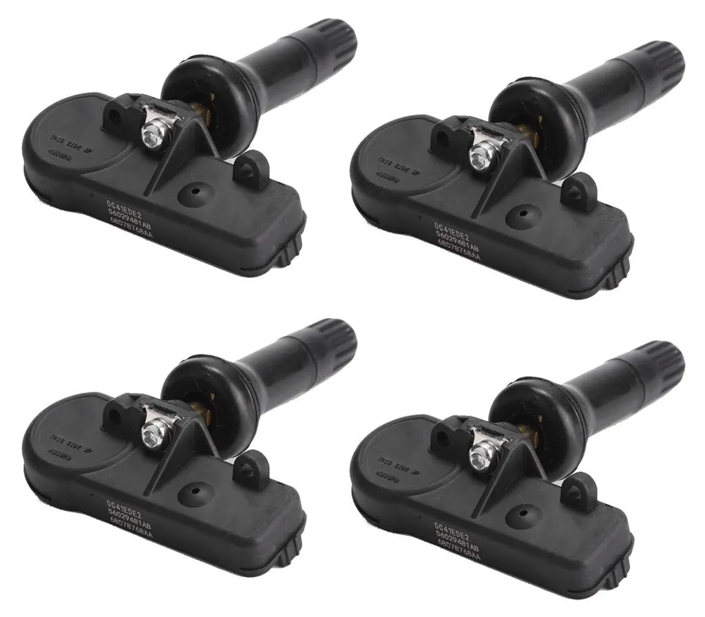 Valve TPMS Dodge Jeep Ram 56029481AB - Lot de 4 Capteurs 433MHz Durables