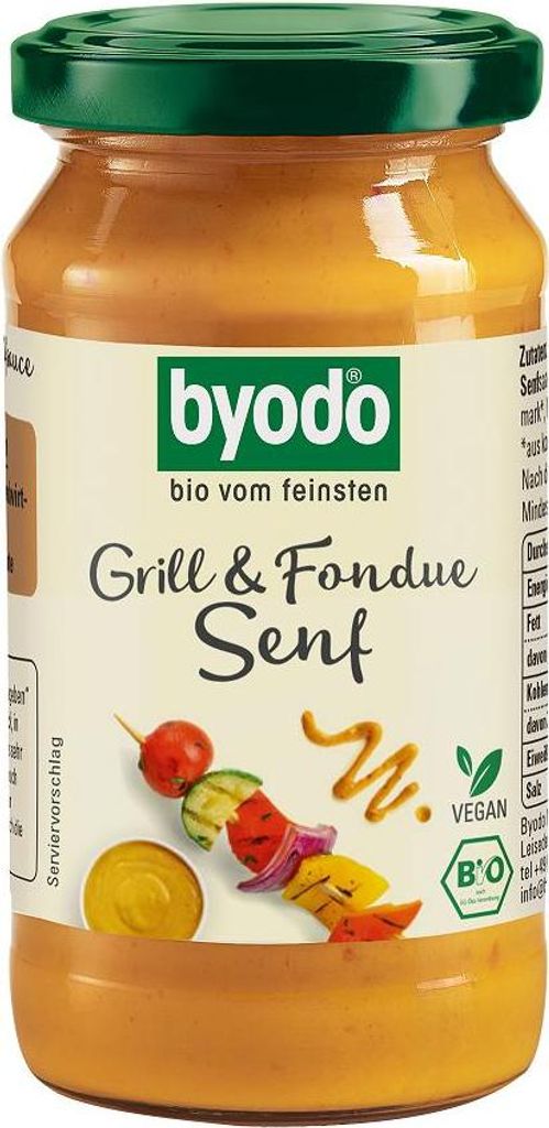 MUSZTARDA PAPRYKOWA GRILL & FONDUE BEZGLUTENOWA BIO 200 ml - BYODO