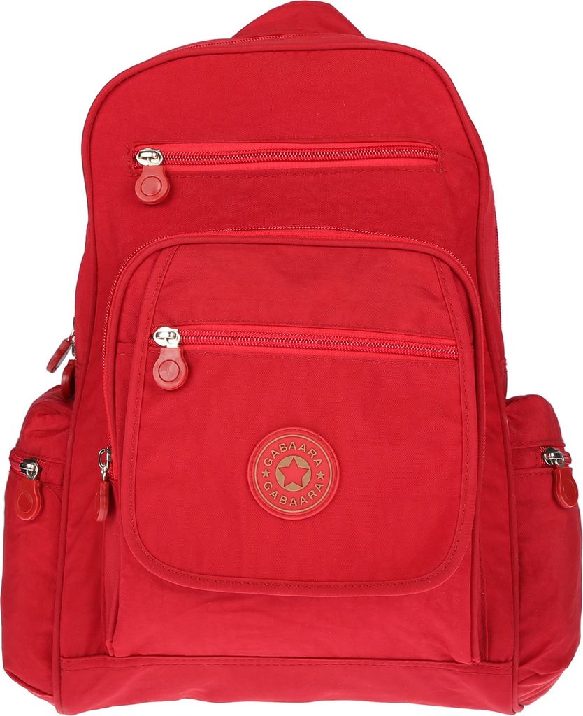 Großer Damen Rucksack Freizeit Reisen Outdoor Umhängetasche Nylon City Leicht Rot