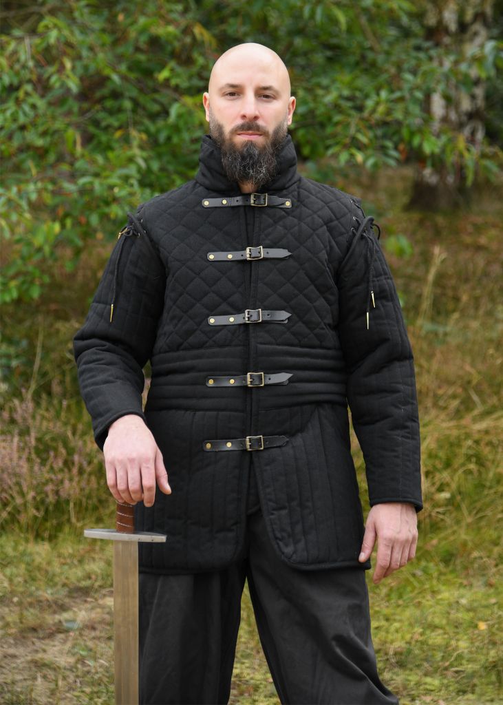 Langer Gambeson mit Schnallen und abnehmbaren Ärmeln, Produktbild 