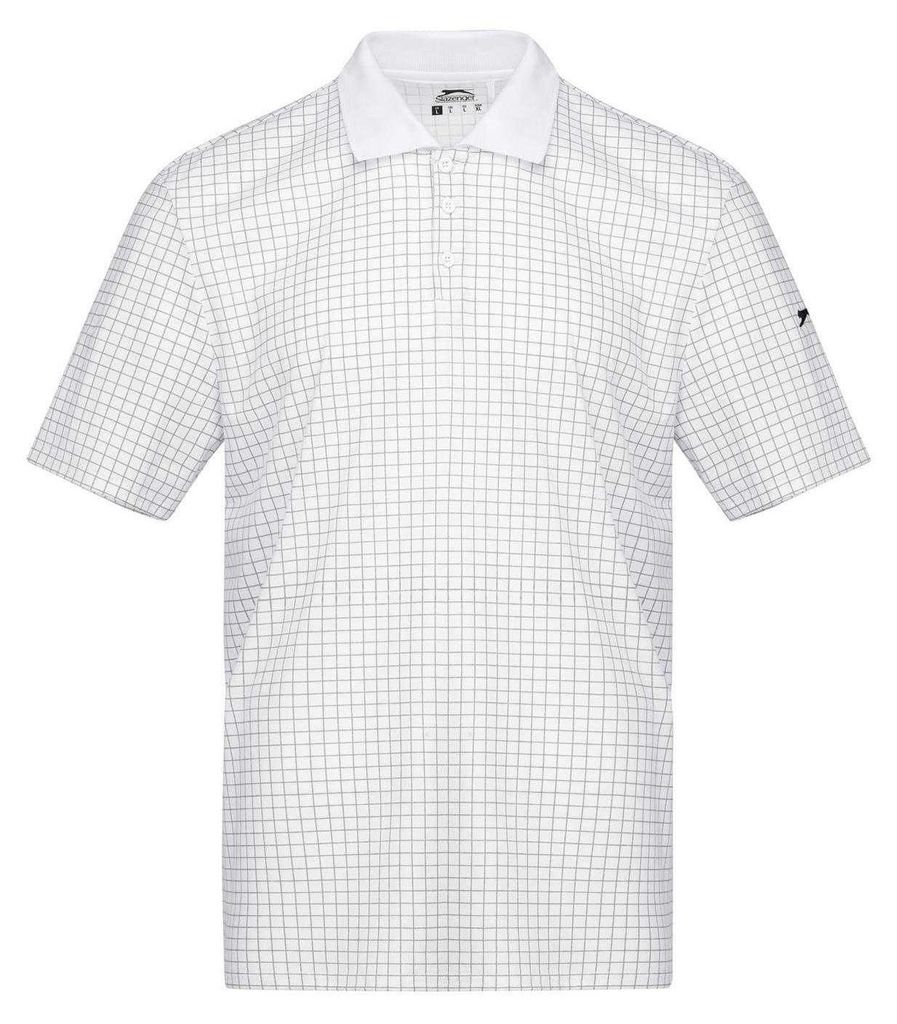 Slazenger - Poloshirt für Herren, Emblem GT16021 (XS) (Weiß)