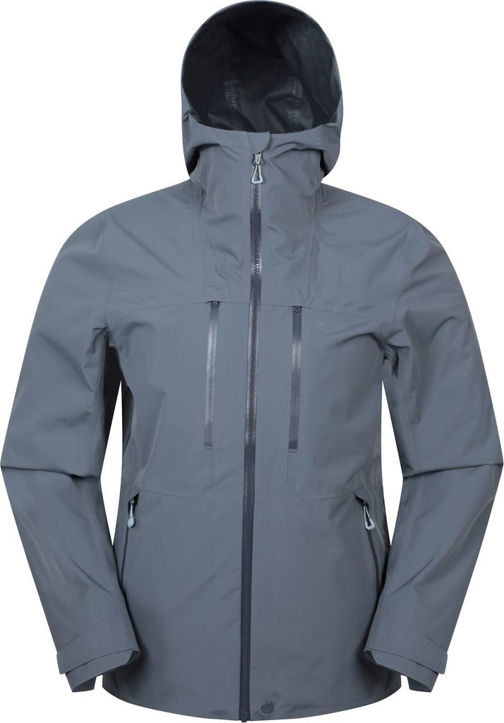 Mountain Warehouse - "Kailash" Jacke, wasserfest 2,5 Lagen für Herren MW4017 (L) (Dunkelgrau)