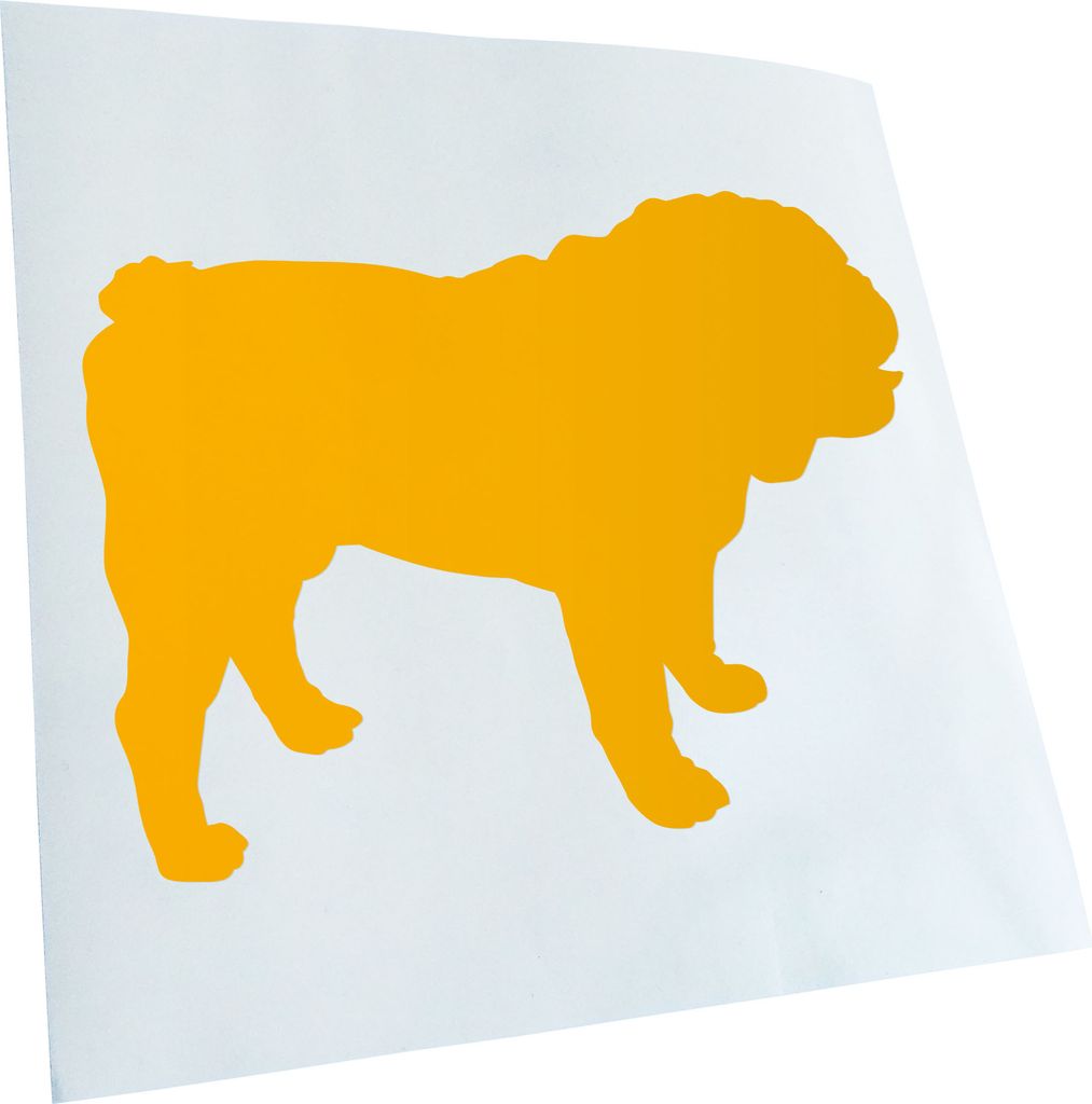 Kiwistar - Autoaufkleber - Englische Bulldogge Hunderasse Heckscheibenaufkleber - Aufkleber für Auto Kfz Fahrrad, LKW, Truck Mofa