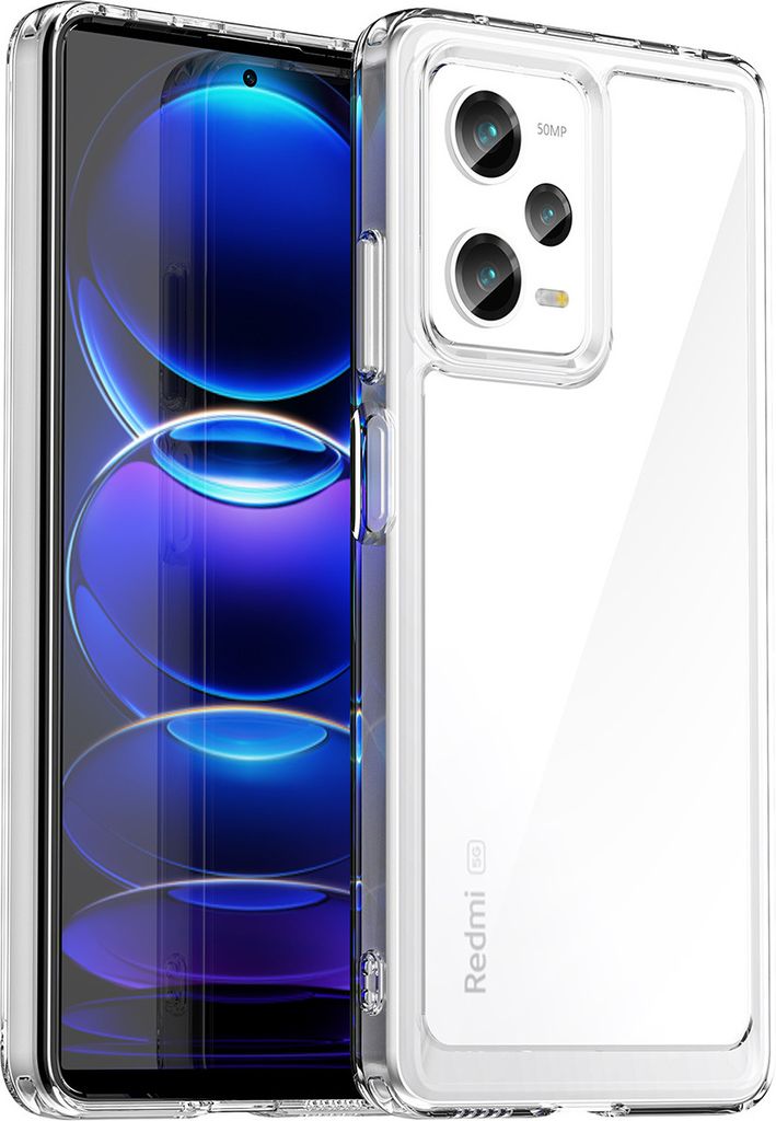 Xiaomi Poco X5 Pro Hülle, Klar Rückseite Stoßfeste TPU Silikon Bumper Schutzhülle für Xiaomi Poco X5 Pro/Redmi Note 12 Pro Transparent
