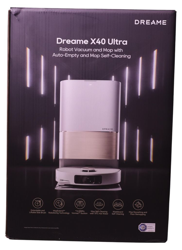 Dreame X40 Ultra, Beutellos, Weiß, Rund, Staubbeutel, Produktbild 