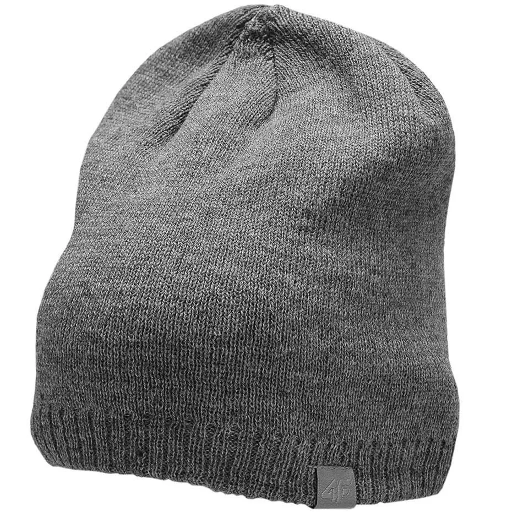 4F Beanie H4Z22CAM00224M Grigio - Cappello Uomo Streetwear