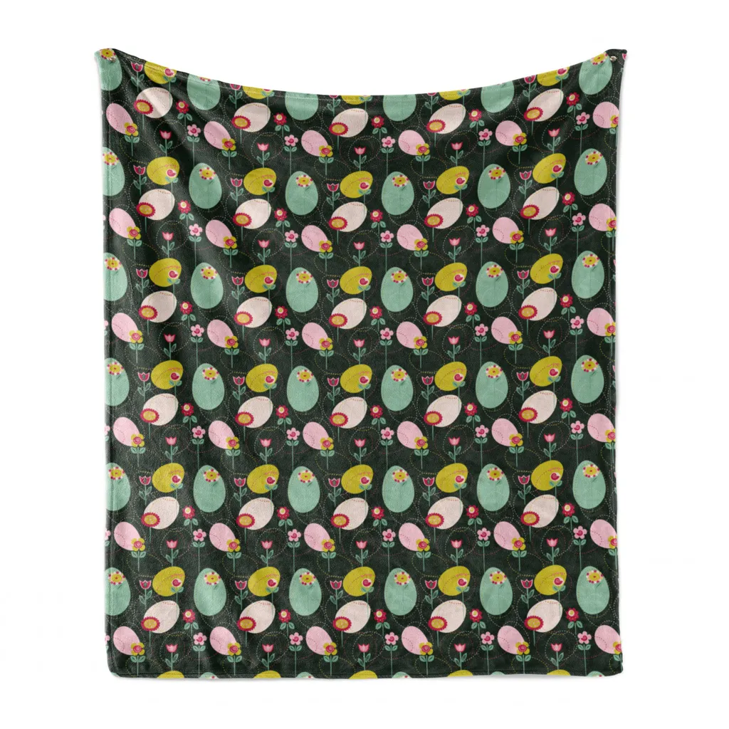 Coperta ABAKUHAUS in Pile di Flanella Floreale 125x175 - Plaid Morbido