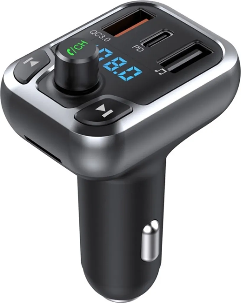Kit Vivavoce Bluetooth 5.0 per Auto con Caricatore QC3.0 MP3 Player