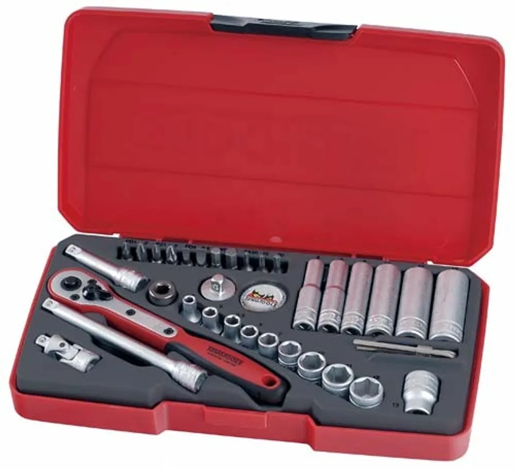 Jeu de Douilles 1/4 Tengtools T 1436 Coffret Complet de Serrage Mr1436