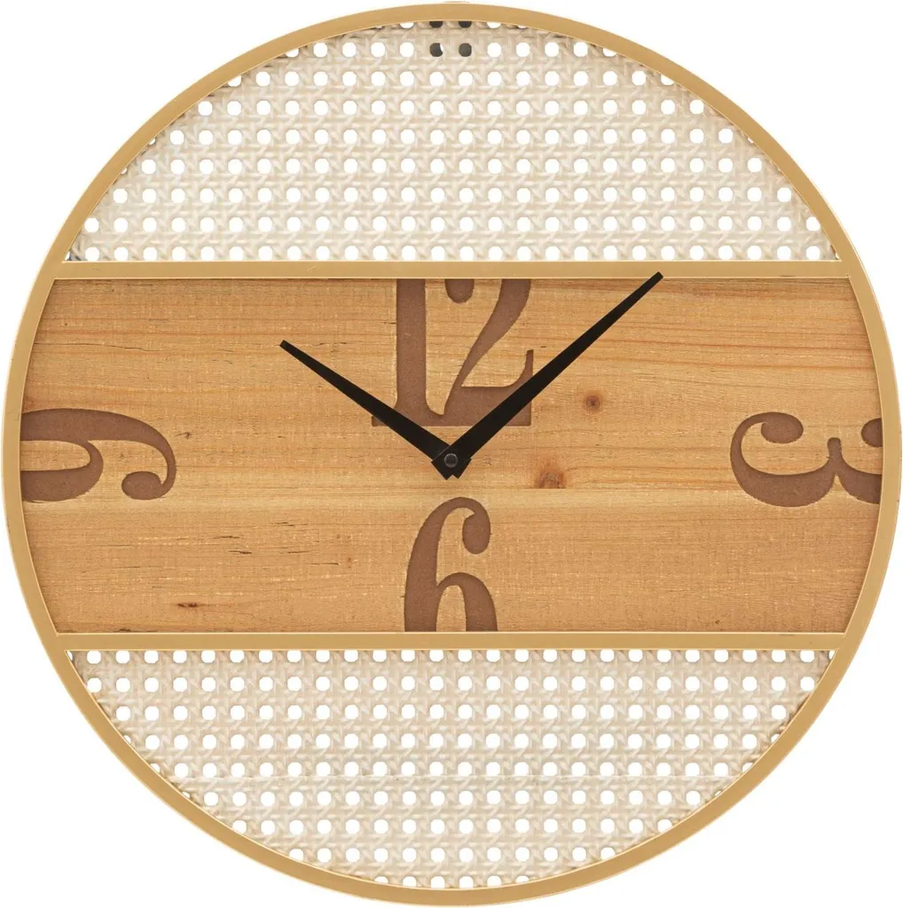 Grande horloge murale de 50 cm Fuji idéale pour salon ou bureau zen