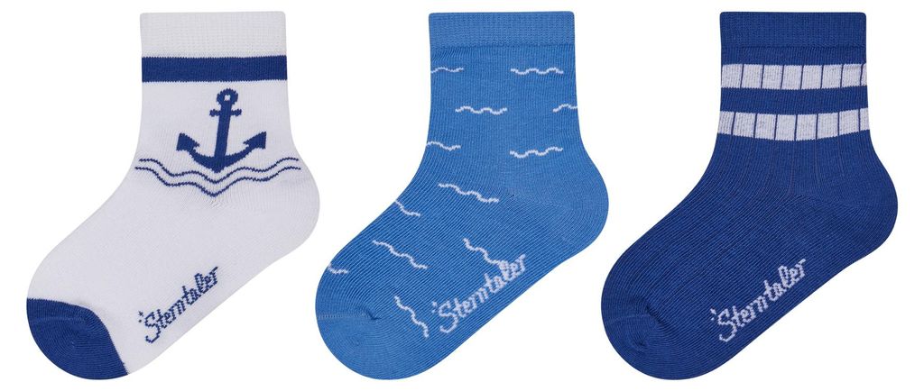 Sterntaler Socken 3er-Pack Anker