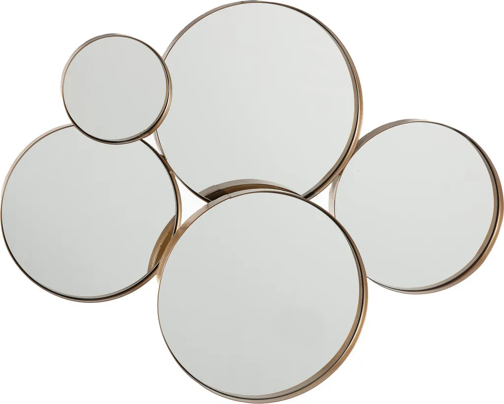Miroir mural design 5 cercles entrelacés 58 cm pour salon et chambre - 4