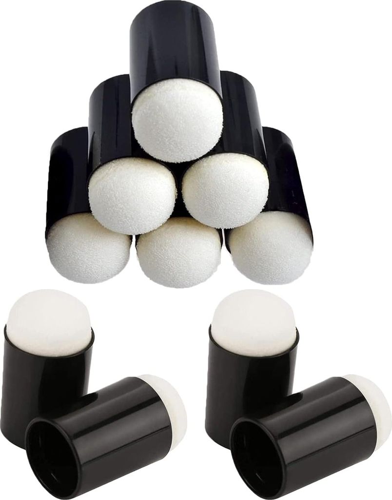 10 Stück Vingerschwämme, Daubers-Schwämme, Schwamm Finger Applikator, Vingerschwamm Set, Verwendet für Stempel, Malen, Drucktinten, Kartenherst...