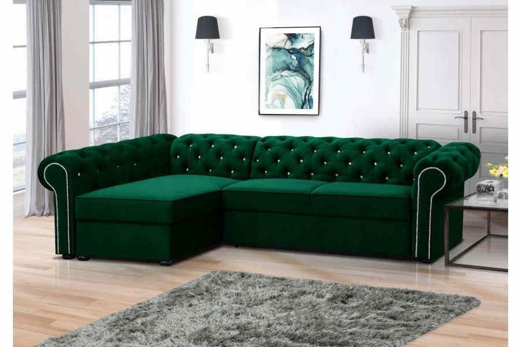 Rohová sedačka FURMEB 24 SWAROWSKI MAXI, levá strana, Obrázek produktu 