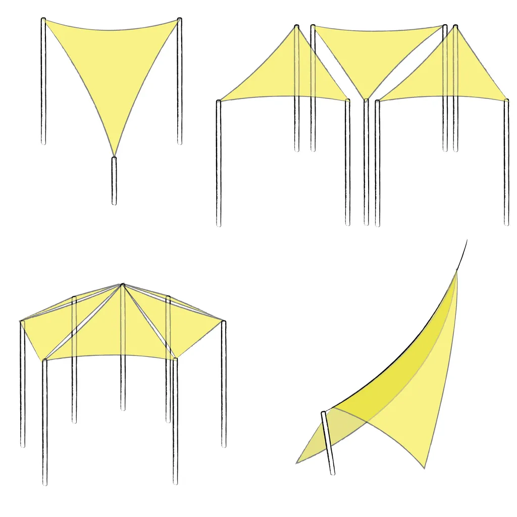 Tenda da Sole Sol Royal SolVision PS9 PES Triangolare - Qualità Certificata - 6