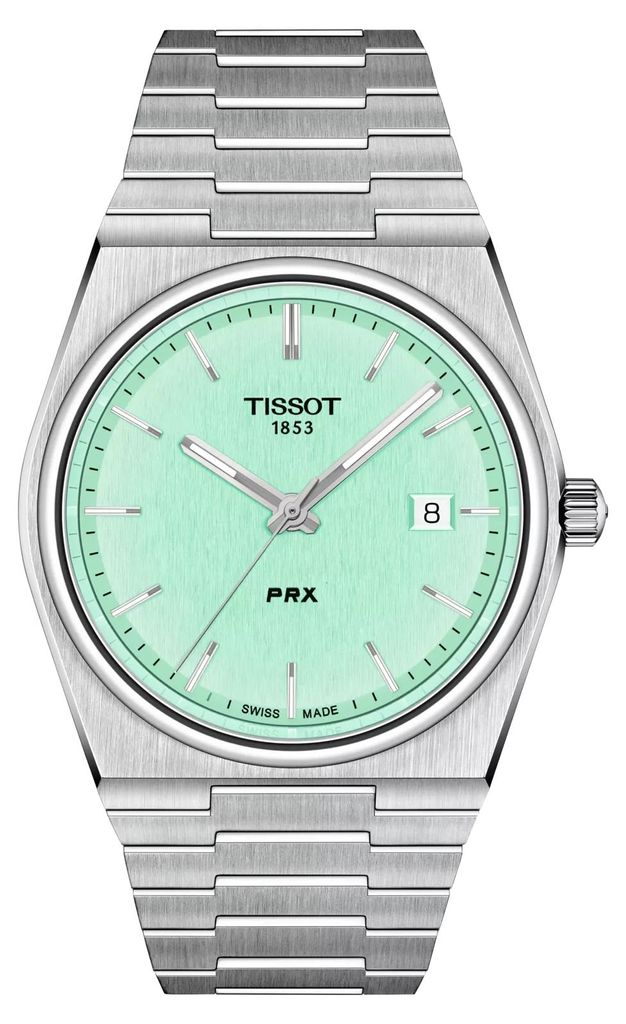 Tissot PRX 40 mm Jasnozielona tarcza Kwarcowy Zdjęcie produktu 
