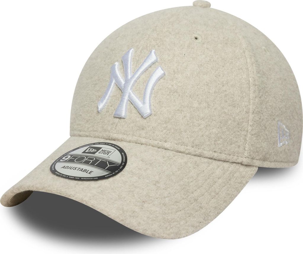 New Era MLB 9FORTY Melton Wool Cap New York Yankees beige