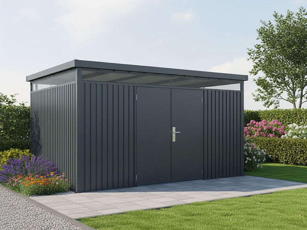StarLine Metall Gerätehaus Modell Solidum 11,4 m² Produktbild 