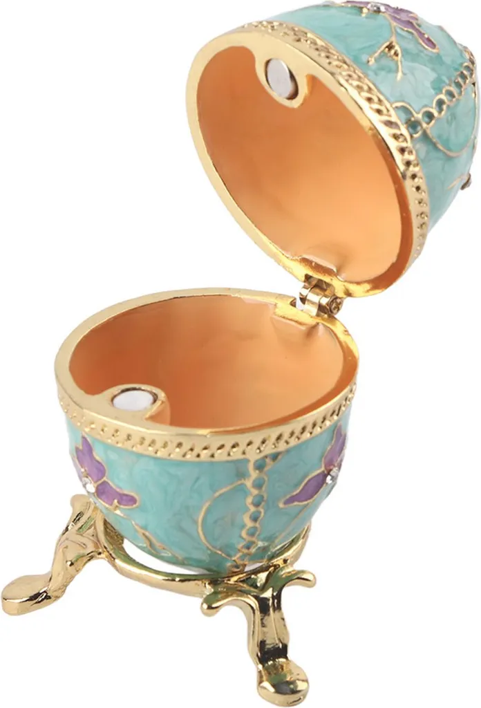 Scatola Portagioie Vintage Decorativa: Custodia Anelli d'Epoca Tavolo