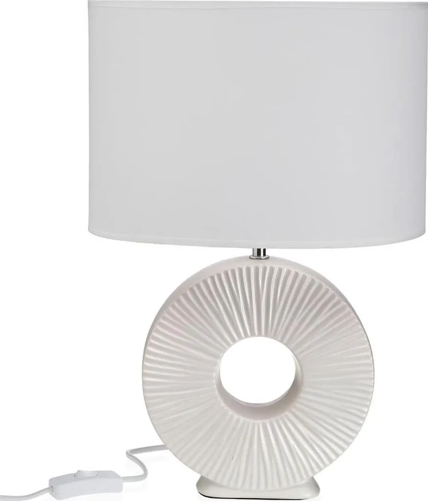 Lampe de table Versa Agera Blanc : Luminaire Design Minimaliste Salon
