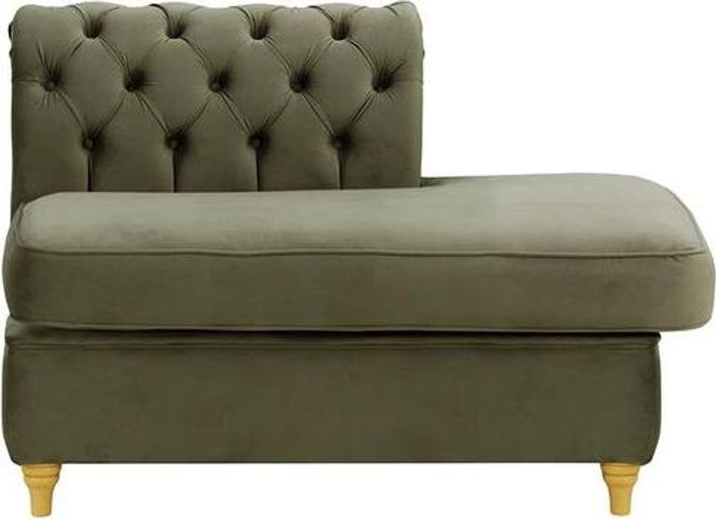 Chesterfield Modul - Abschlusselement rechteckig, rechts (ESR)-Velluto 19-like oak