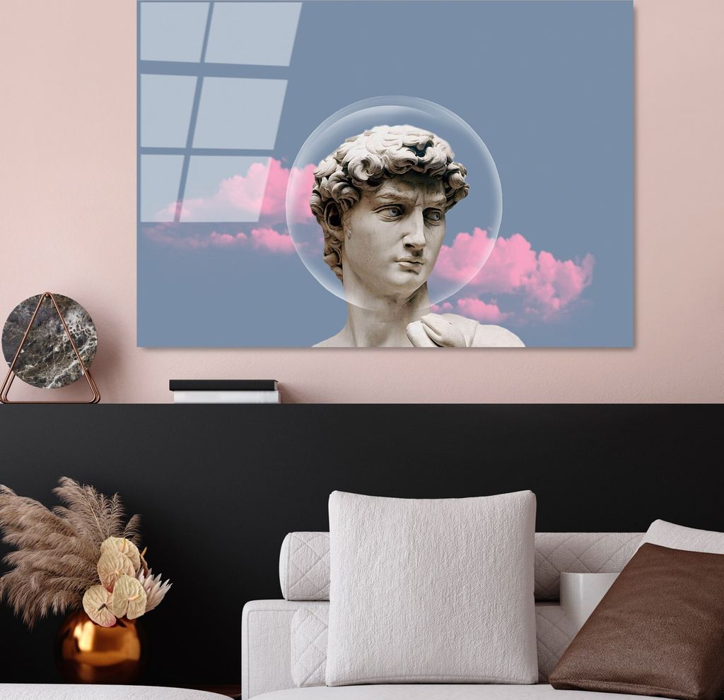 Wallity, UV-764 70 x 100, Dekorative Malerei aus gehärtetem Glas, Mehrfarbig, 100 % gehärtetes Glas, 70 x 100 cm