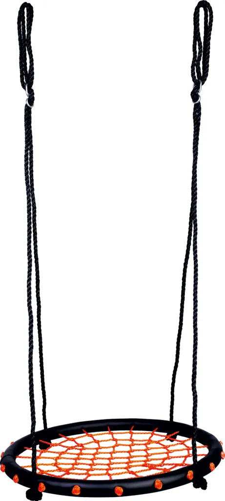 Nid à bascule Bino robuste avec assise confortable 100cm noir rouge