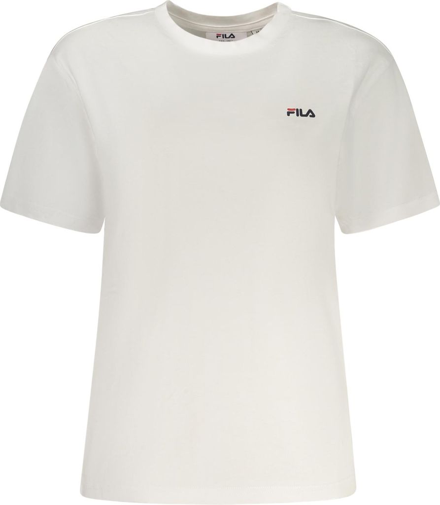 Bio-Baumwoll Damen T-Shirt Weiß – Kurzarm, Rundhals, Logodruck