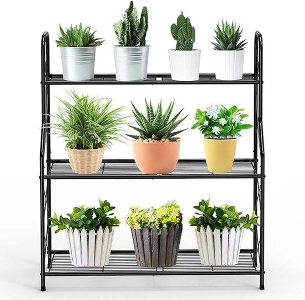 Support pour fleurs vertical pour optimiser l'espace sur petit balcon