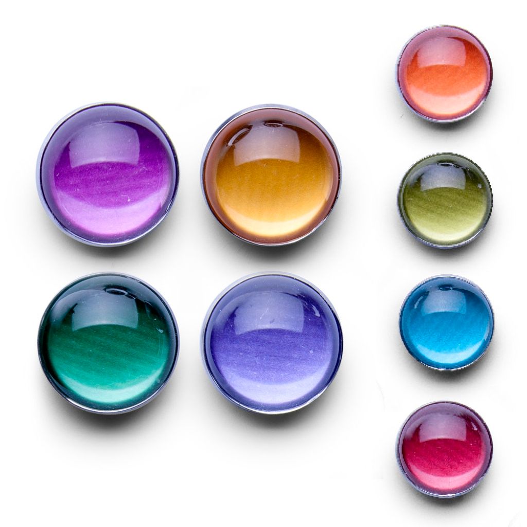 Zeller Magnet-Set "Color", 4-tlg., sort. Ø2,5